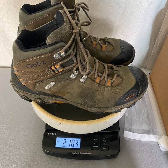 Oboz Womens Hiking Boots Size 10W Bridger Premium Mid B-DRY Dark Oak Shoes - Picture 12 of 12